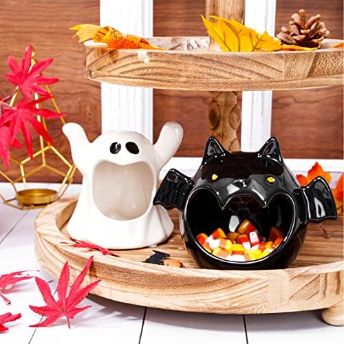 Whaline 2Pcs Halloween Candy Dish Holder