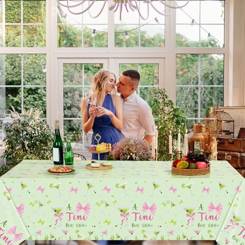 3 Pack Green Martini Tablecloths Birthday Decorations