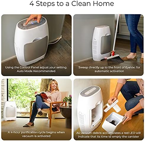EyeVac Air 2-in-1 HEPA Purifier Touchless Vacuum