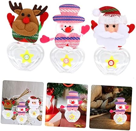 FOMIYES 12 Pcs Clear Candy Jar Christmas Party Favors