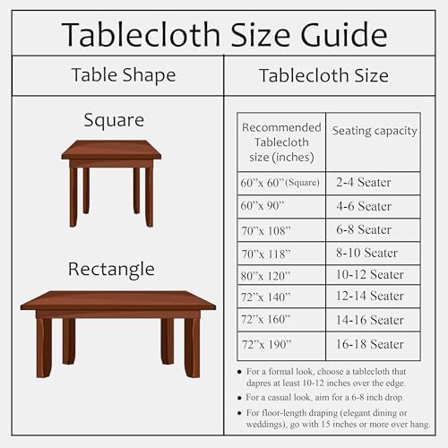 CPC Cotton Print Club 60x60 Inch Apatite Blue Tablecloth