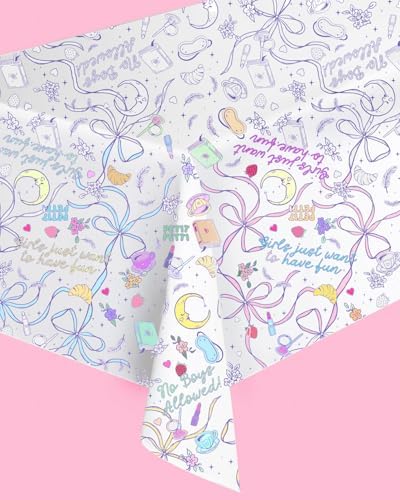 Xo Fetti Sleepover Party Coloring Tablecloth 9x45