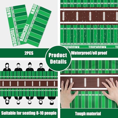 OHOME 2 Pack Superbowl Party Tablecloths 2026