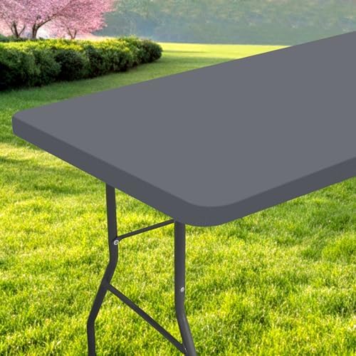 Spotjoy Rectangle Tablecloth Waterproof 30x72 for 6 Foot Folding Tables