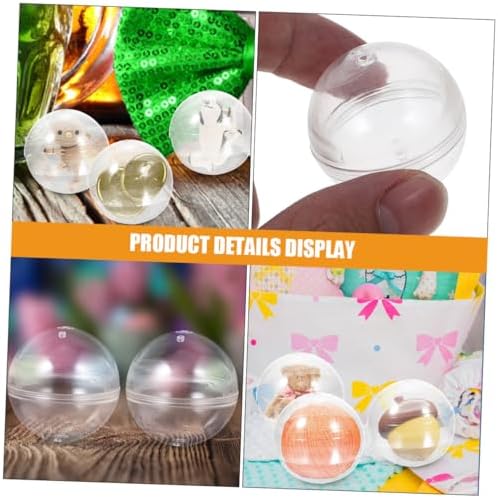 VICASKY 20pcs Round Capsules Candy Server for Parties