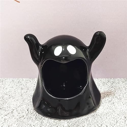 KURKUR Halloween Ghost Candy Dish Ceramic Bowl Holder