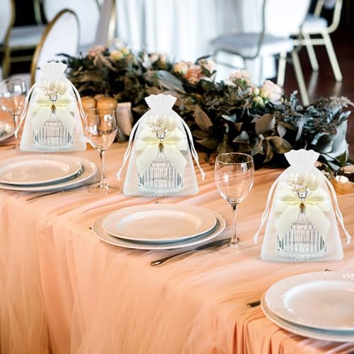 Honeydak 12 Piece Glass Candy Jar Set with Lids and Decorations