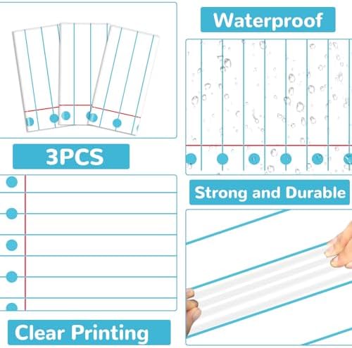 3PCS Back to School Tablecloths for Kids Welcome Back Gatherings Large Plastic Waterproof Notebook Cover Decor Supplies