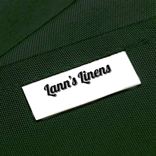 Lanns Linens 90 x 132 Hunter Green Tablecloth
