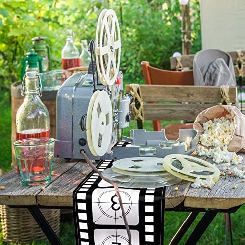 Breling 12 x 72 Inch Movie Night Table Runner 3 Pcs
