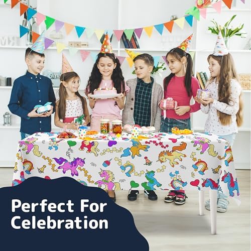 Prestee Unicorn Tablecloths 2 Pack - Birthday Decorations