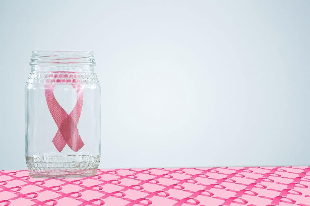 CupaPlay Pink Ribbon Table Runner - Breast Cancer Awareness Decor