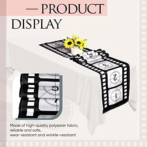 Breling 12 x 72 Inch Movie Night Table Runner 3 Pcs