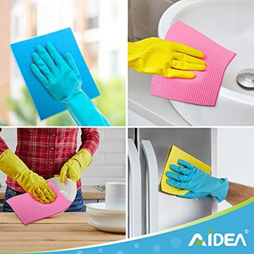 AIDEA Swedish Dish Cloths 20 Pack Reusable Kitchen Towels