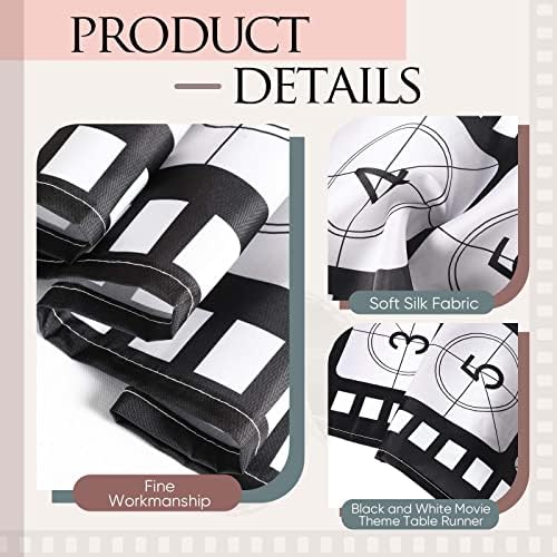 Breling 12 x 72 Inch Movie Night Table Runner 3 Pcs