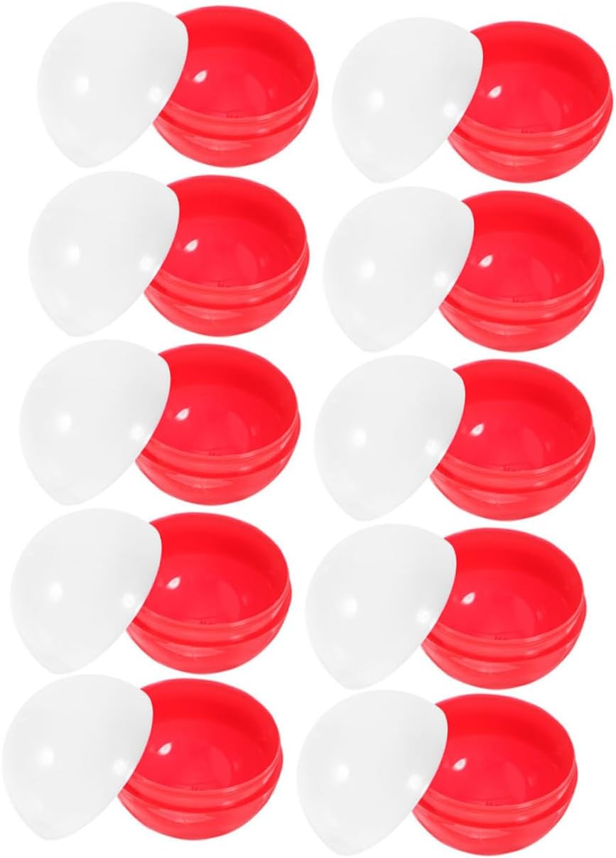 100pcs Fillable Vending Machine Round Plastic Gumballs for Party Favors
