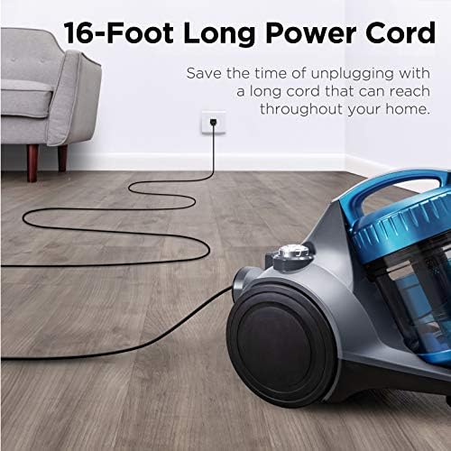 Eureka WhirlWind 25L Bagless Canister Vacuum Cleaner Blue