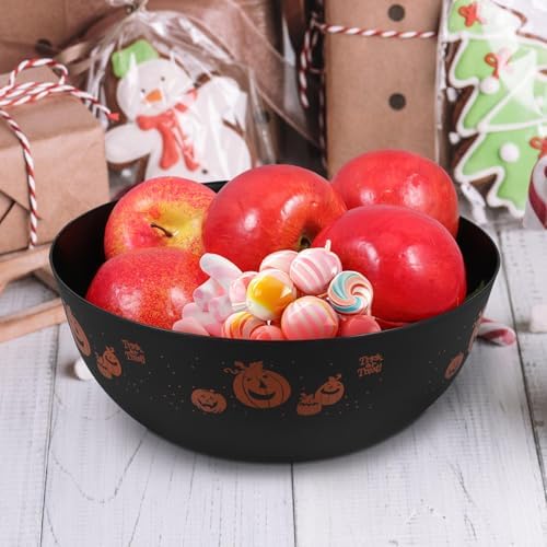 Halloween Candy Bowl Black Plastic