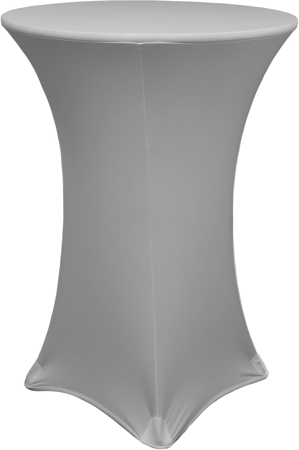 Your Chair Covers - 30 D x 42 H Stretch Spandex Table Cover Grey