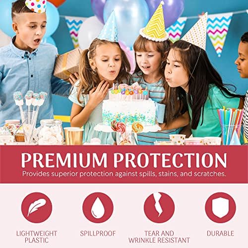 Grandipity Plastic Tablecloth Roll 54 Inch x 100 Feet