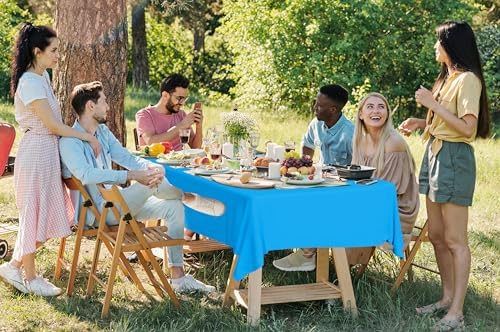 14 Packs Rainbow Plastic Tablecloths for Parties