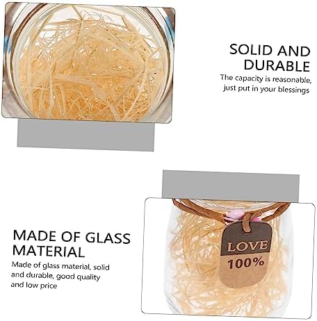 MAGICLULU 4pcs Colorful Glass Candy Bottles with Cork for Party