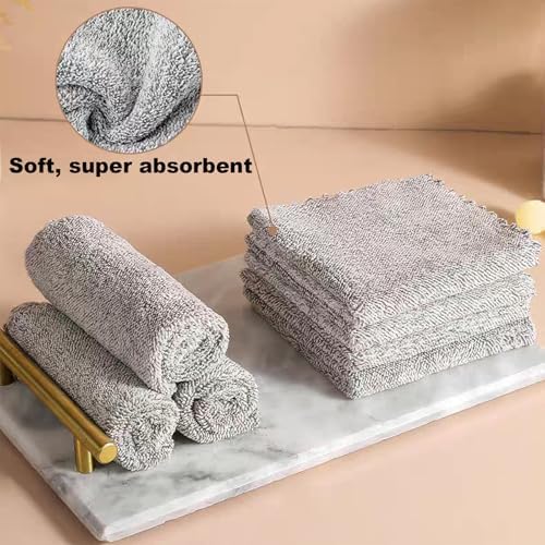 20 Pack Super Soft Dish Cloths 10x10 Coral Velvet Microfiber