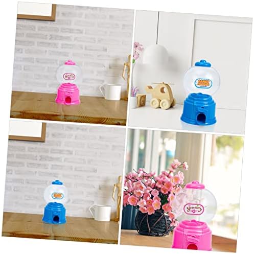 MERRYHAPY Mini Gumball Machine Toy Plastic Candy Dispenser for Kids Coin-Operated Sweet Treats Catcher