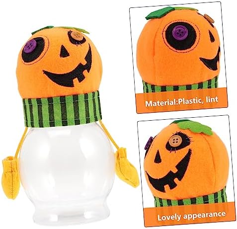 Halloween Candy Jar Creative Pumpkin Design Candy Server for Party Favors and Treats