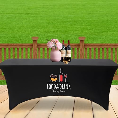 Customized Table Cloth with Logo 4FT Spandex Open Back