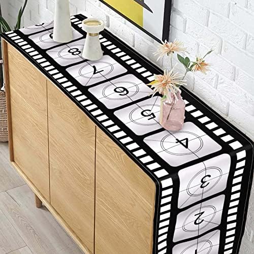 Breling 12 x 72 Inch Movie Night Table Runner 3 Pcs