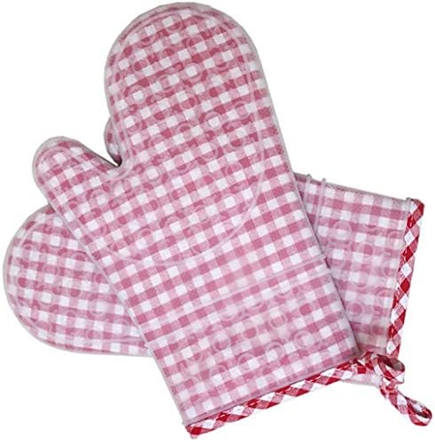 Ebru Silicone Oven Mitts Set of 2 Heat Resistant Kitchen Gloves