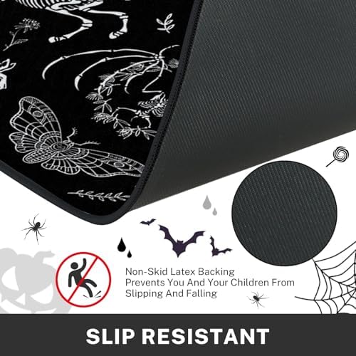 ArtSocket Halloween Kitchen Rugs and Mats Set of 2