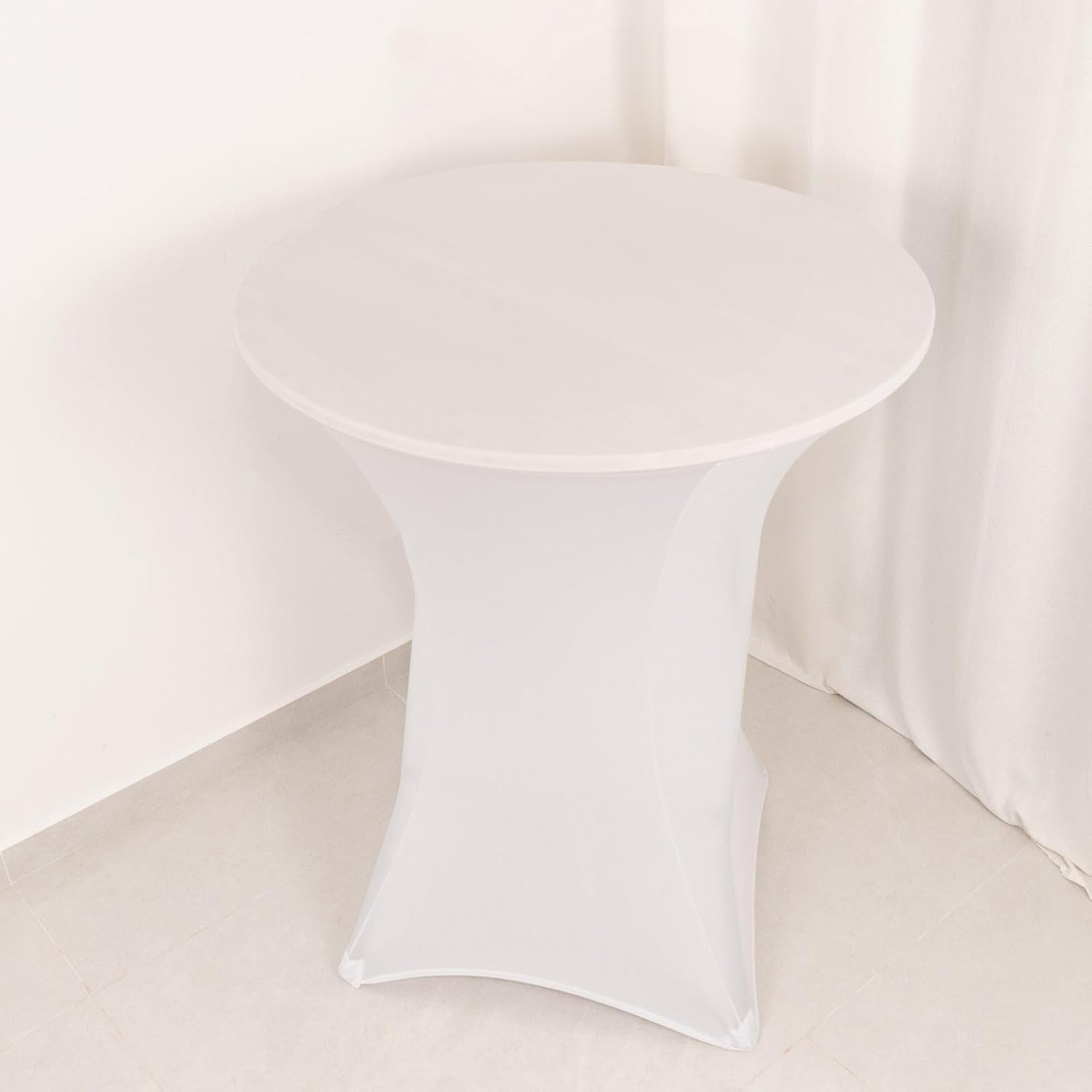 Balsa Circle 36 Inch Blush Stretchable Spandex Table Cover