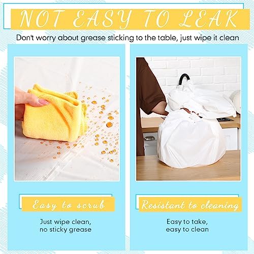 Newwiee 46 Pack Plastic Tablecloths for Rectangle Tables 54x72
