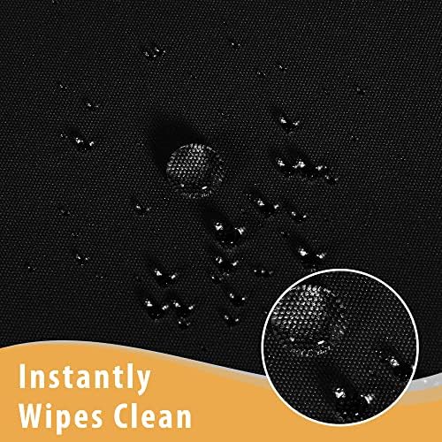 Obstal 2 Pack Black Tablecloths for 4 Foot Rectangular Tables