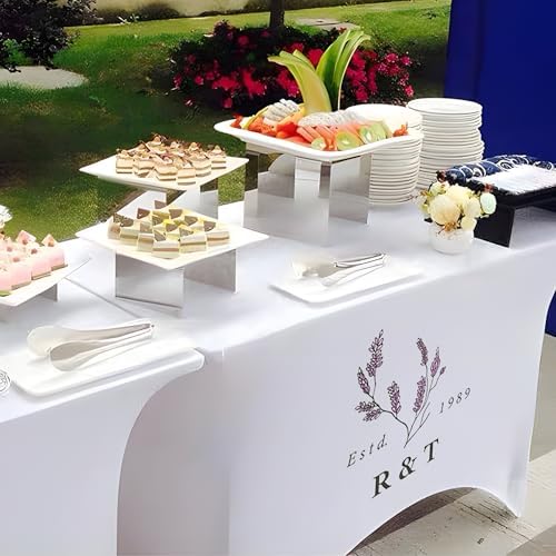Customized Table Cloth with Logo 4FT Spandex Open Back