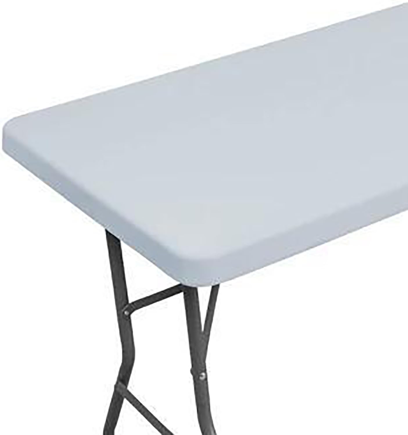Stretch Rectangle Tablecover Gray Fits 8ft Tables
