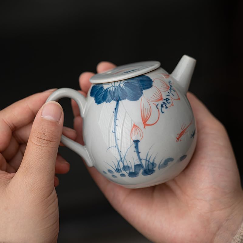 Earshot Retro Style Hand Painted Tea Kettle