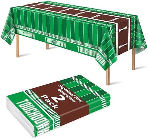 OHOME 2 Pack Superbowl Party Tablecloths 2026