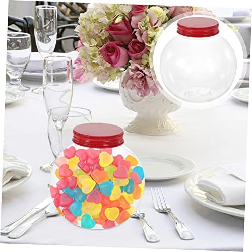 5pcs Shaped Candy Jar Lids for Christmas Party Treats and Snacks