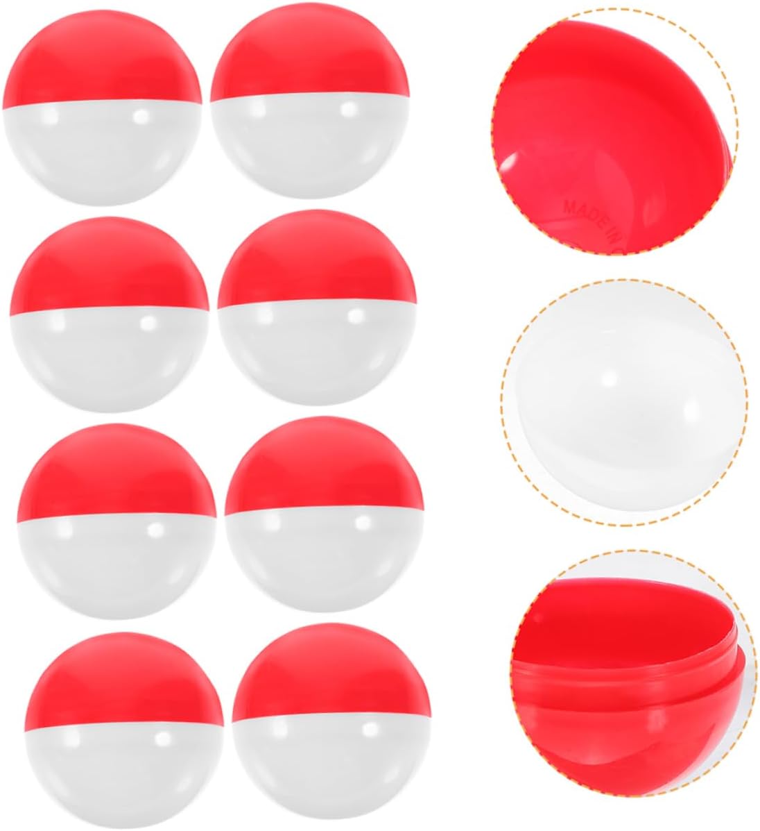 MAGICLULU 60PCS Fillable Plastic Balls for Vending Machines