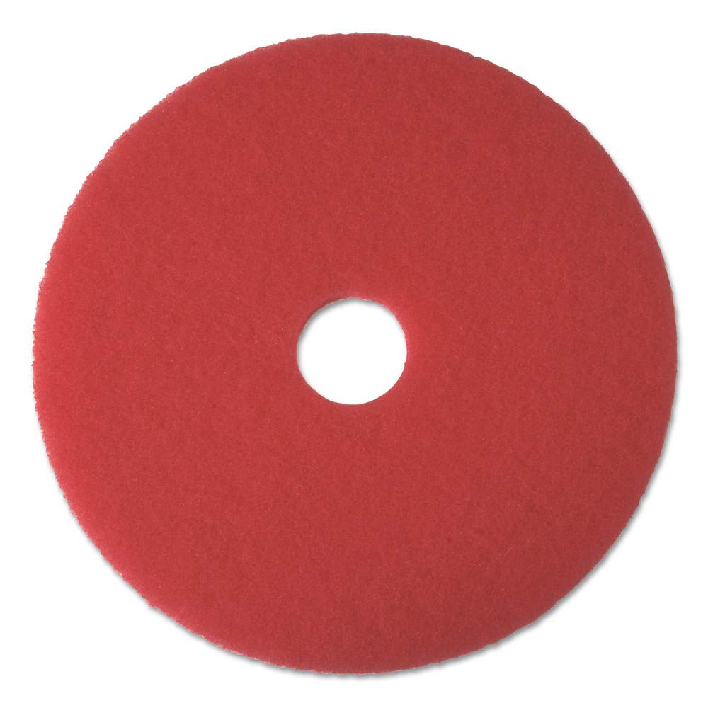 Boardwalk Buffing Floor Pads 17 Inch Red 5 Per Carton