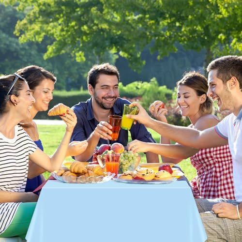 12 Pack Pastel Rainbow Tablecloths for Parties