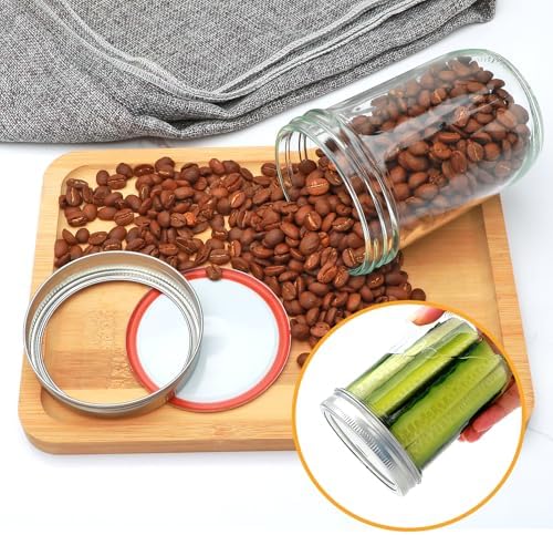 16oz Mason Jars with Lids 12 Pack Overnight Oats Containers for Jam and Canning