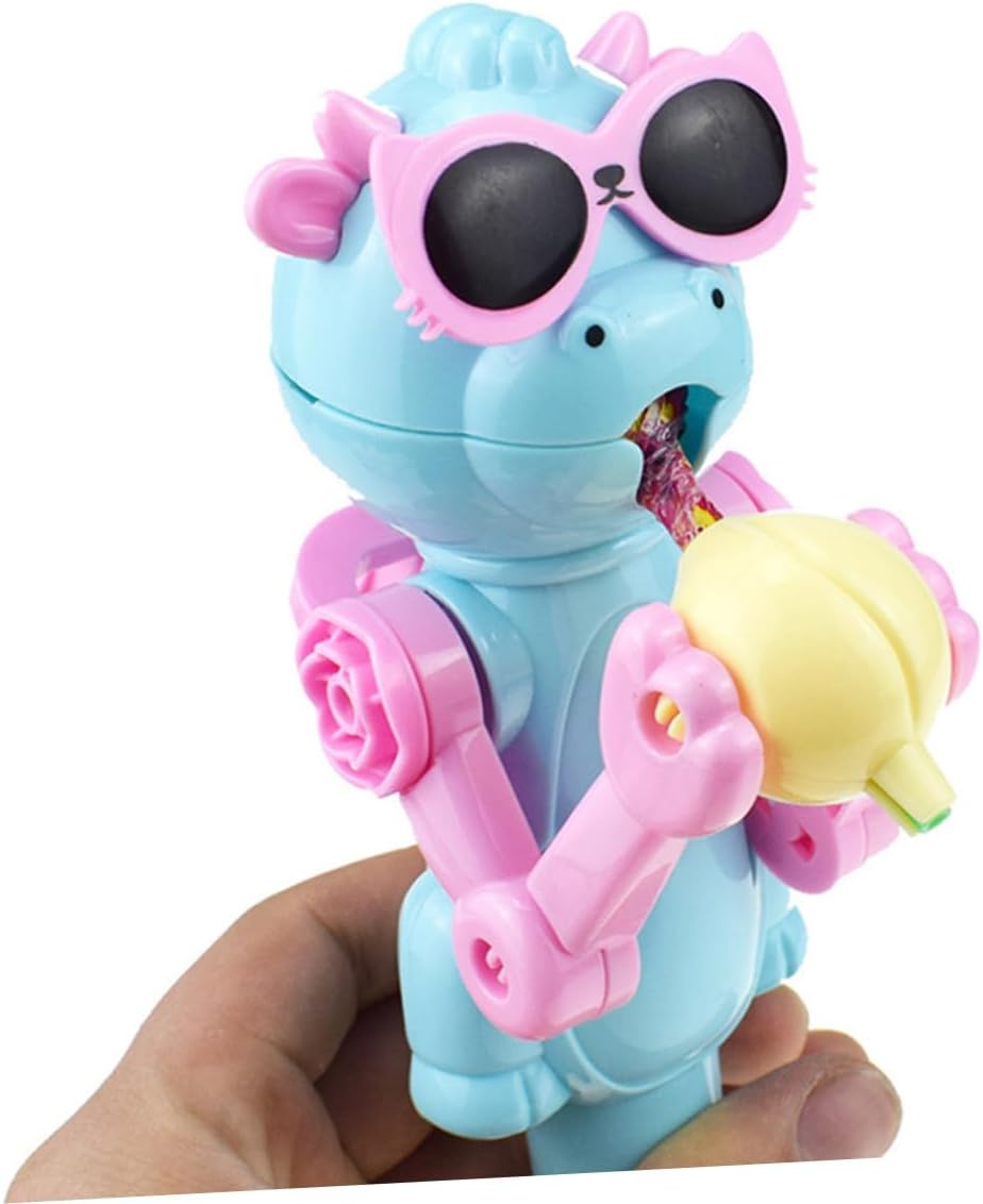 6pcs Dinosaur Lollipop Holder Robot Toy for Parties and Birthdays