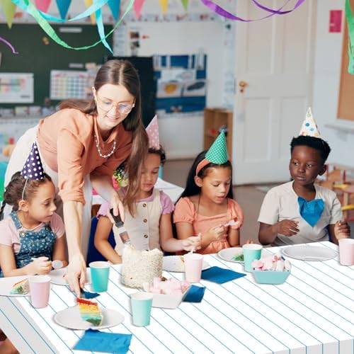 3PCS Back to School Tablecloths for Kids Welcome Back Gatherings Large Plastic Waterproof Notebook Cover Decor Supplies