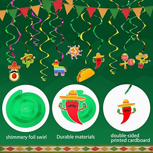 Boao Party Tablecloth with Foil Decorations 52x102 Inches