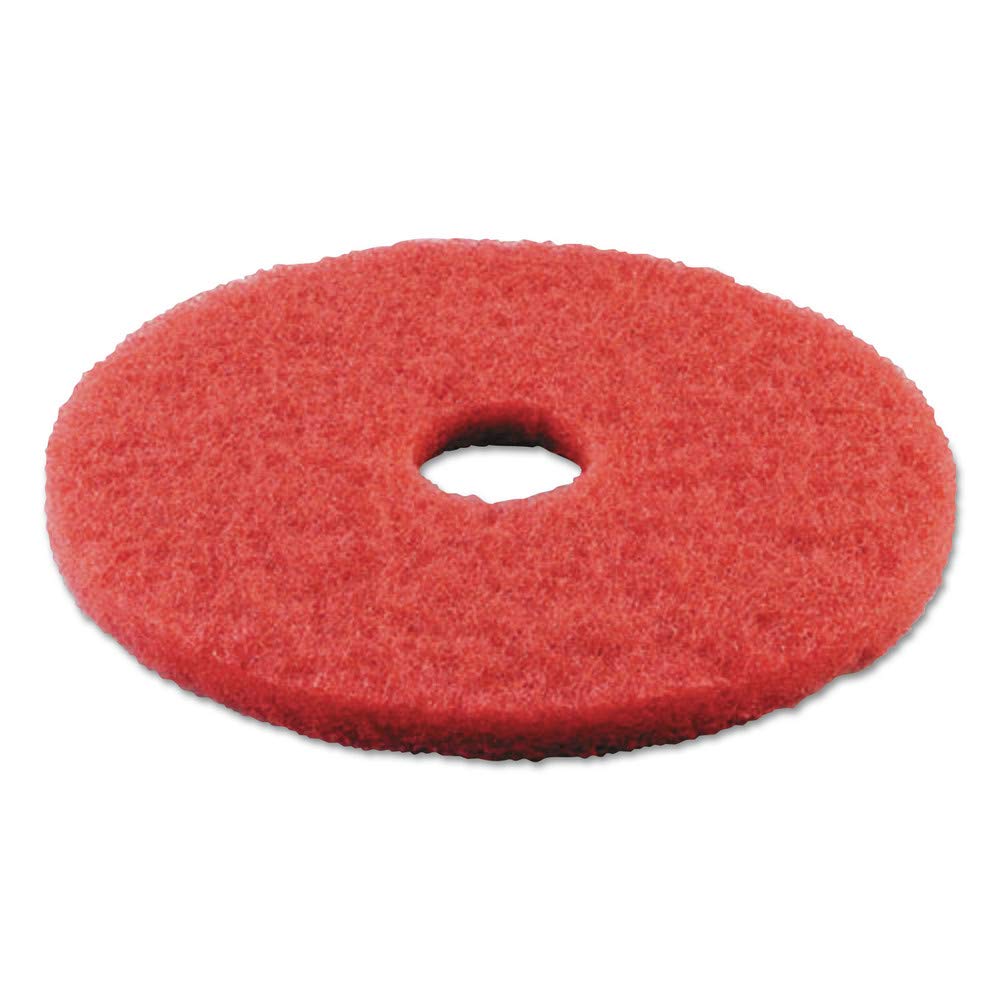 Boardwalk Buffing Floor Pads 17 Inch Red 5 Per Carton