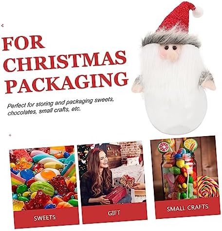 Gadpiparty Christmas Candy Jar with Snowman and Reindeer Design